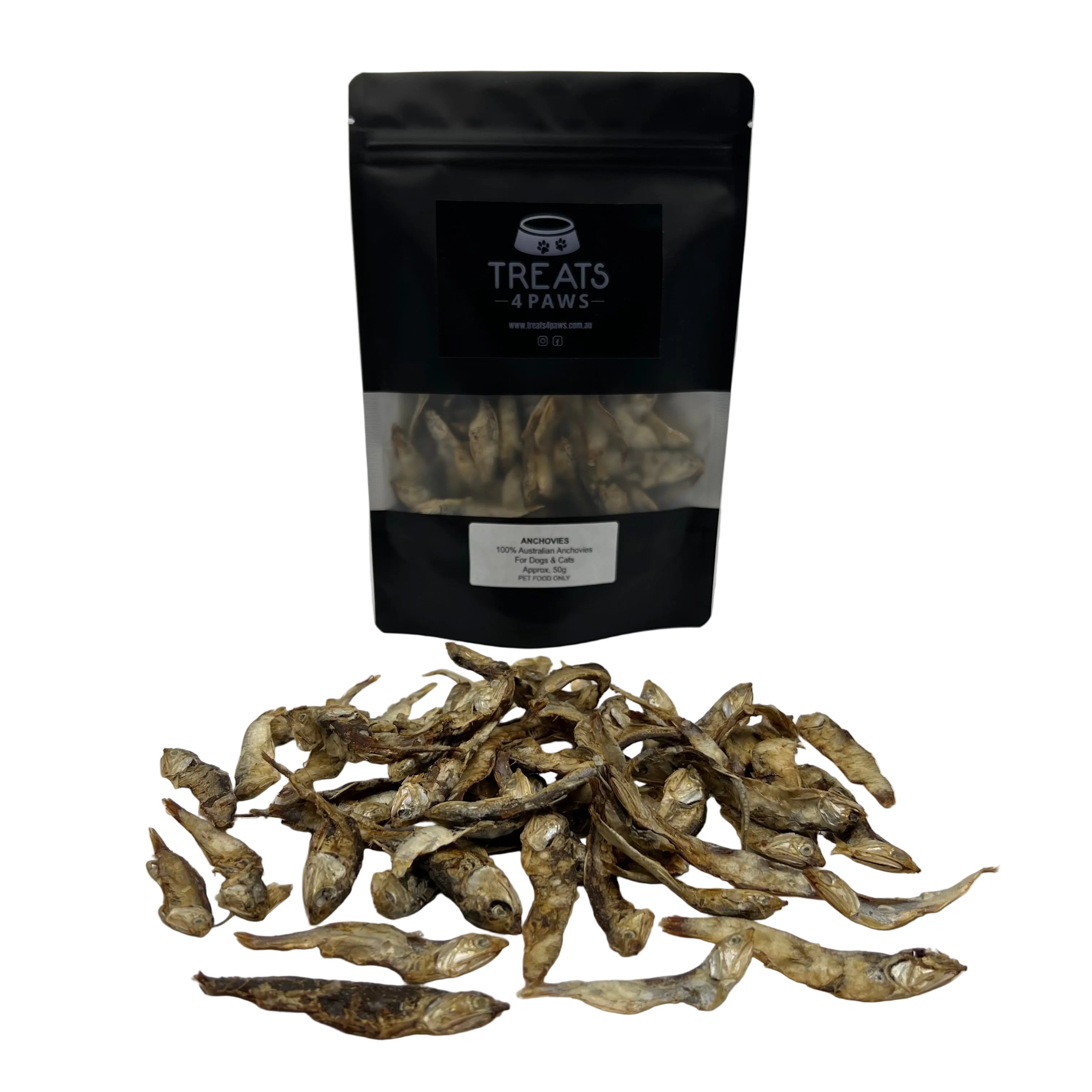 Anchovies - whole forage fish (small)
